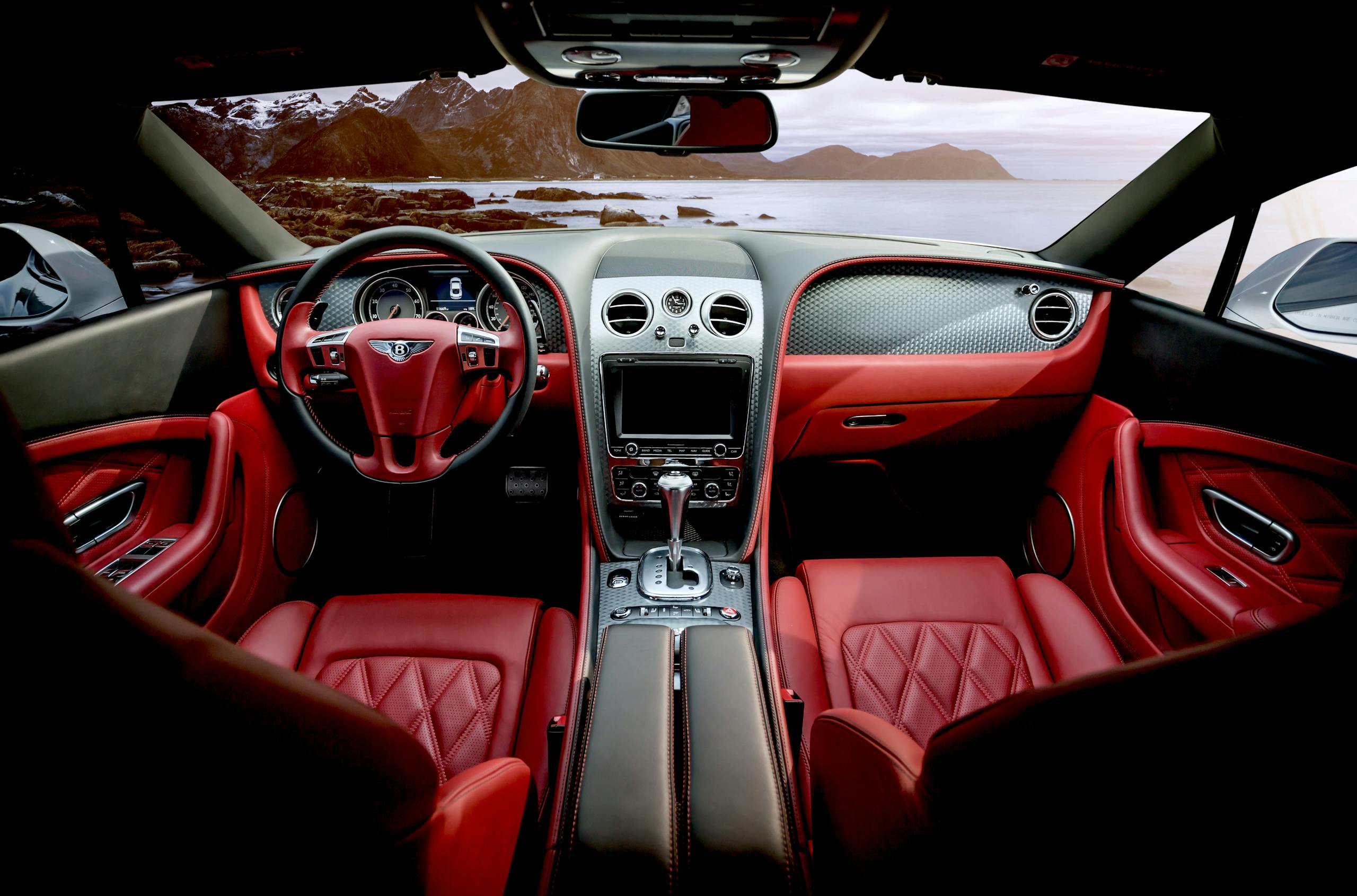 Mobile Auto Detailing Red Interior Car